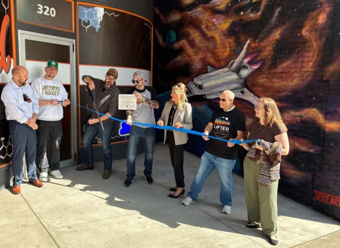 Lifted Conducts Mural  Ribbon-Cutting Ceremony